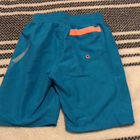 Nike turquoise and orange swim trunks 🩳 - Picture 3 of 3